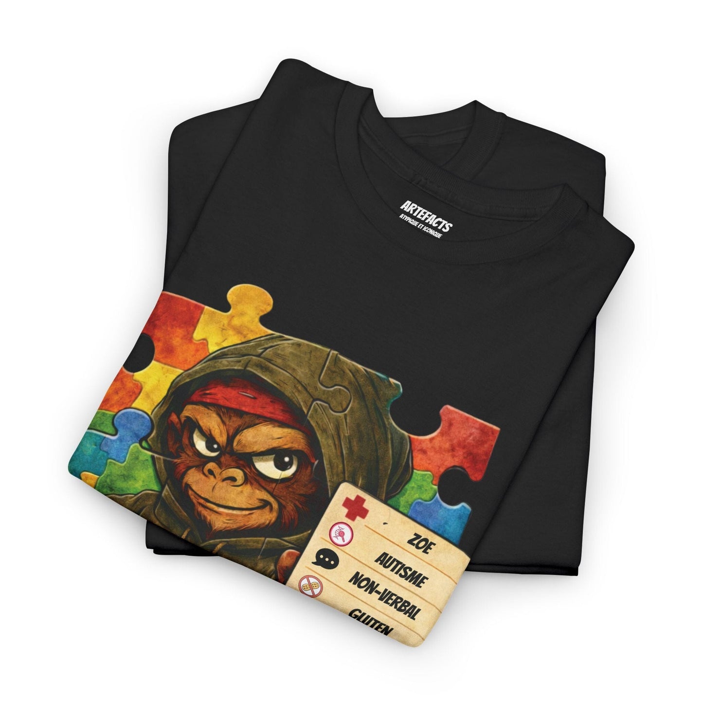 T-shirt Artefacts Personnalisé - T-shirt Identification Médicale Captain Cawette T-Shirt Printify