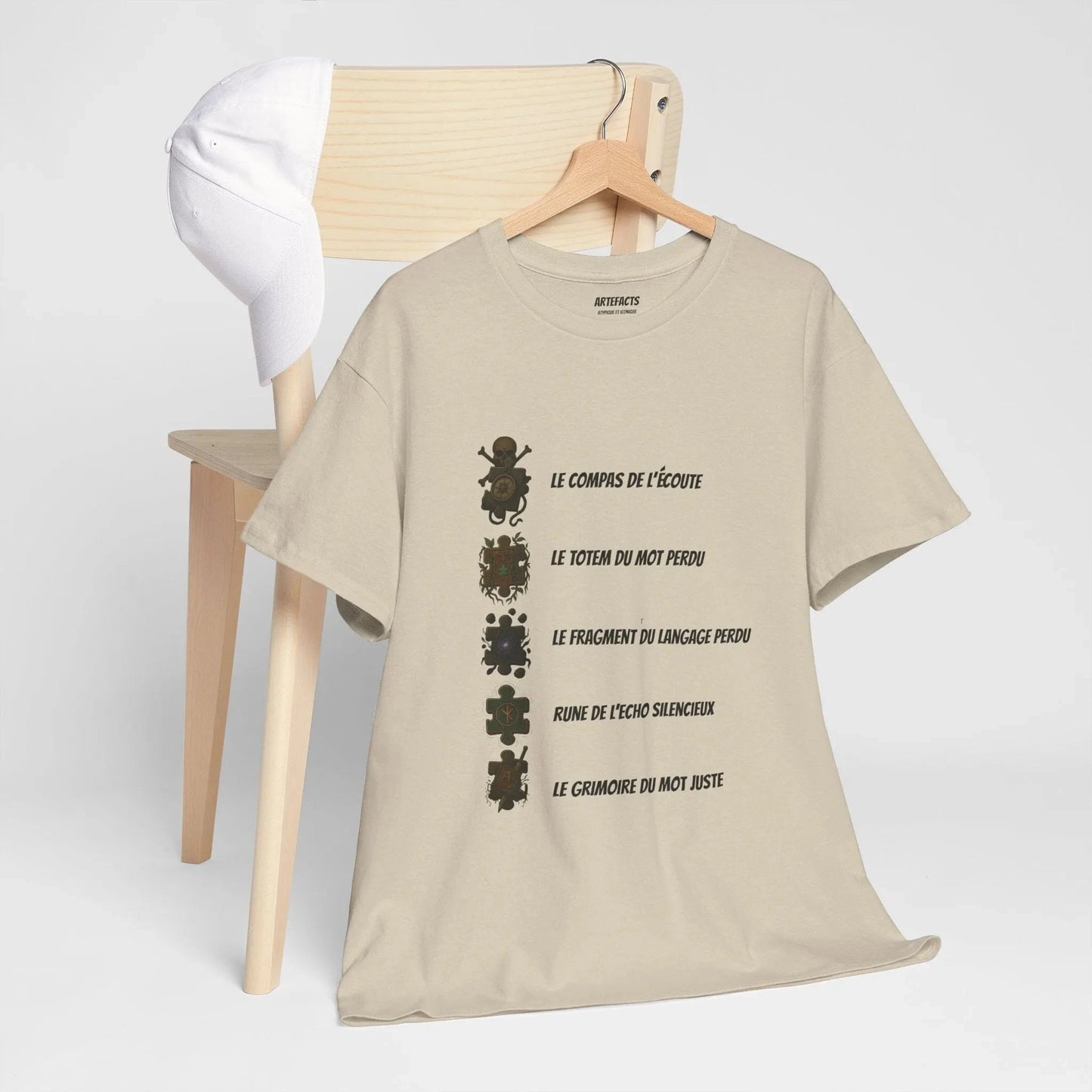 T-shirt Artefacts – Trésors Perdus (édition aventure) T-Shirt Printify