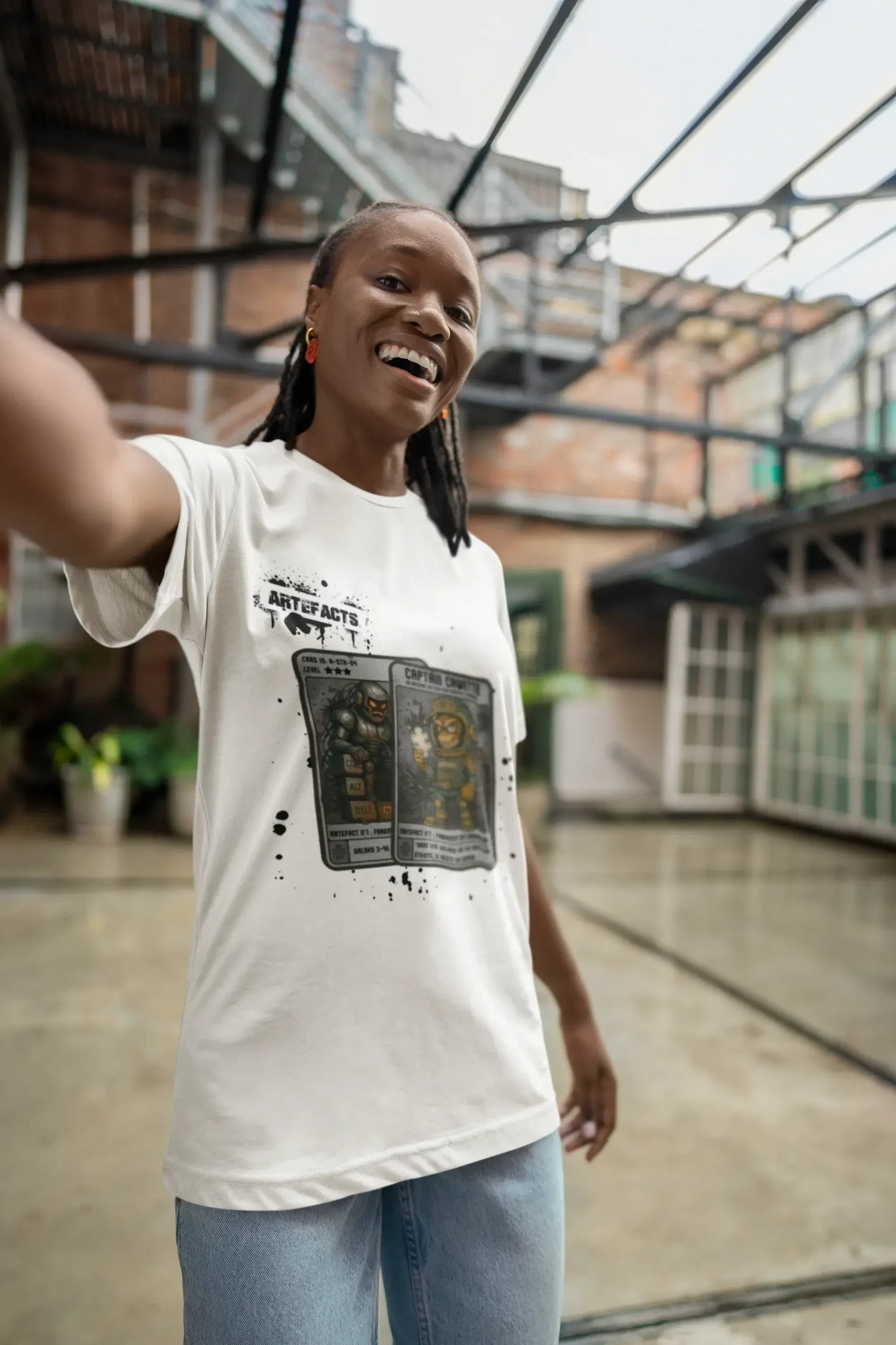 T-shirt Captain Cawette – Fragment du Langage Perdu (édition spatiale) T-Shirt Printify