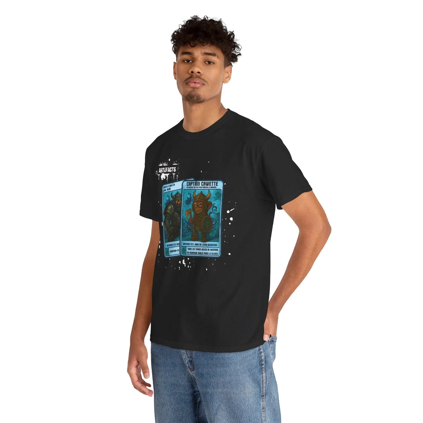 T-shirt Captain Cawette – Rune de l'Echo Silencieux (édition vikings) T-Shirt Printify