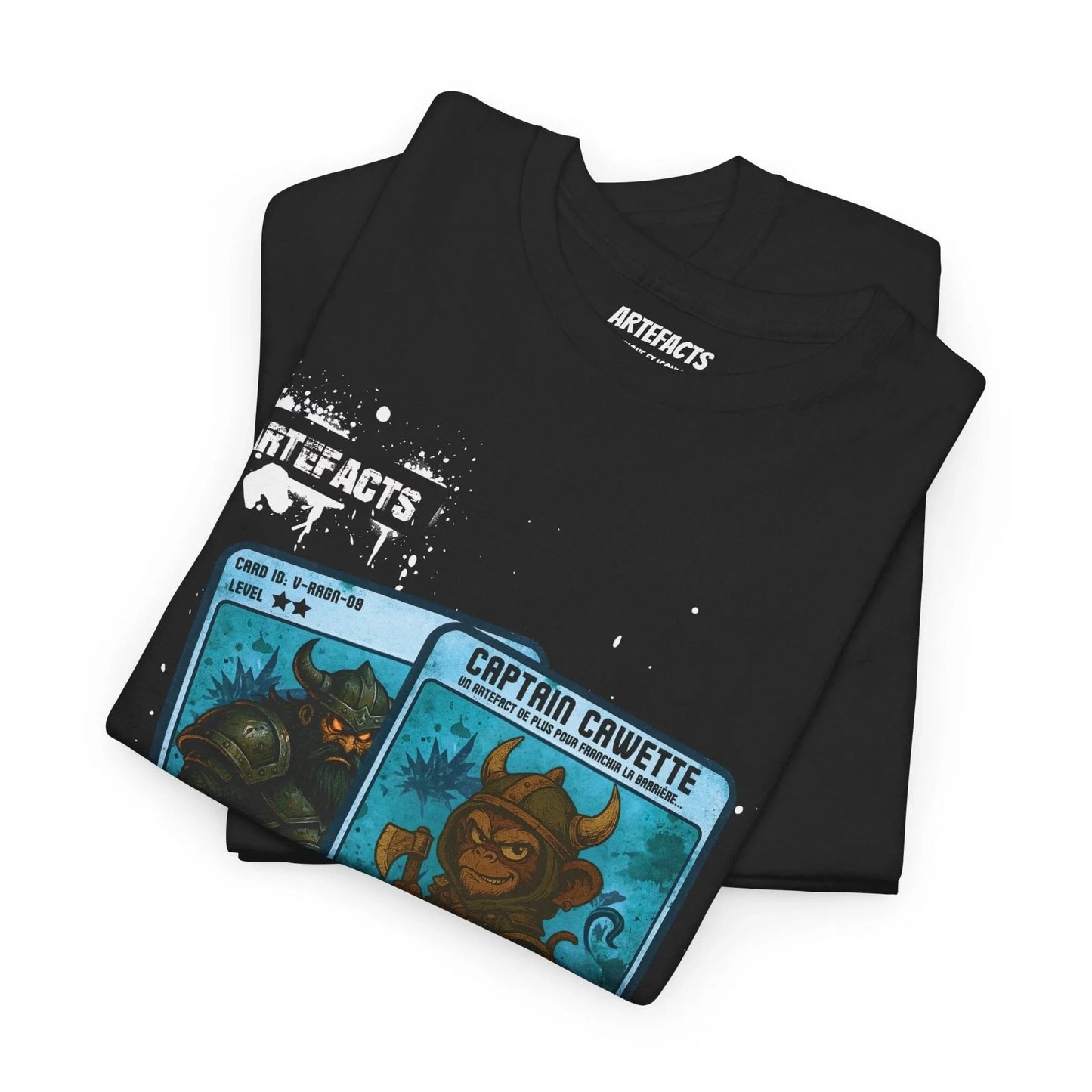 T-shirt Captain Cawette – Rune de l'Echo Silencieux (édition vikings) T-Shirt Printify