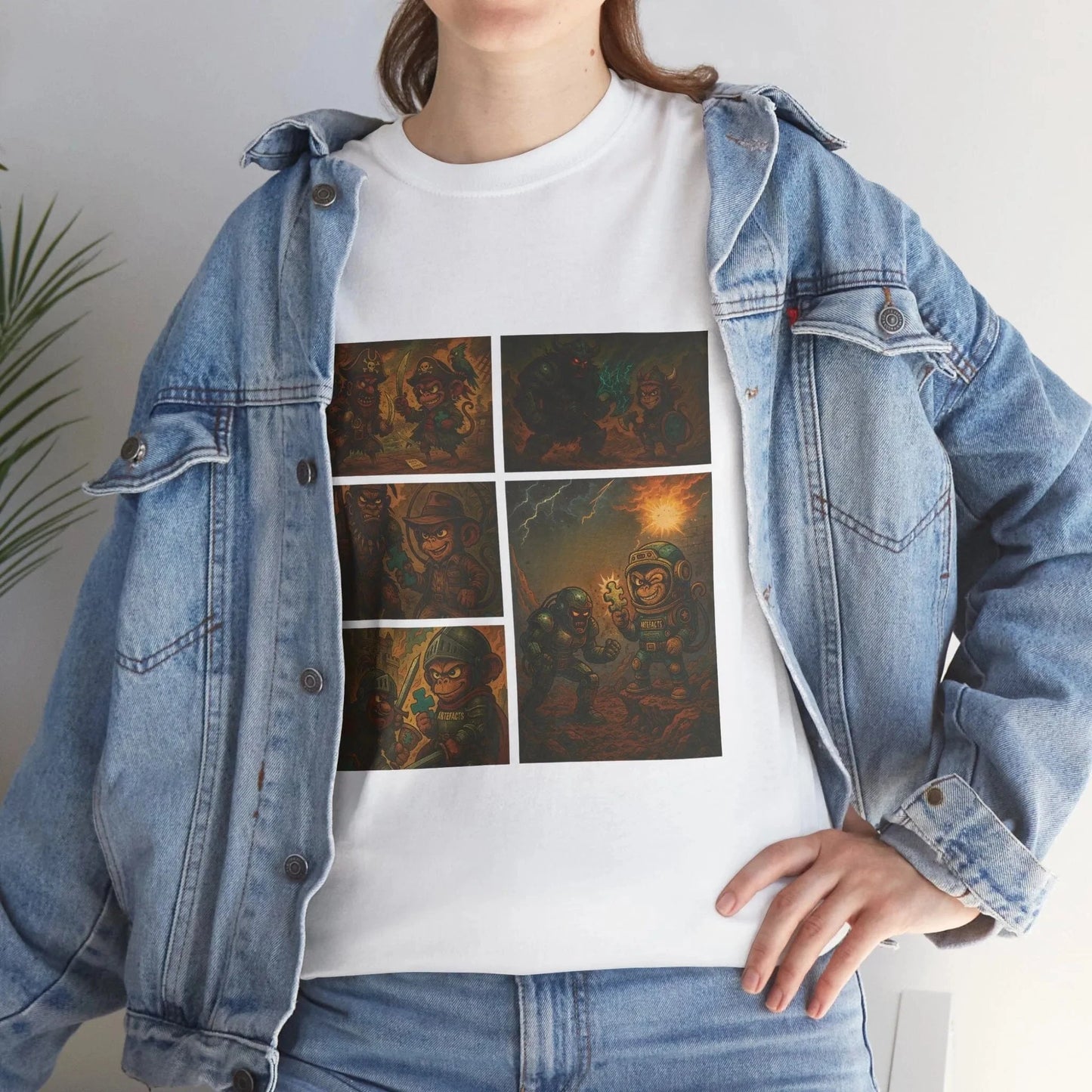 T-shirt Captain Cawette – Super-Héro (édition bd) T-Shirt Printify