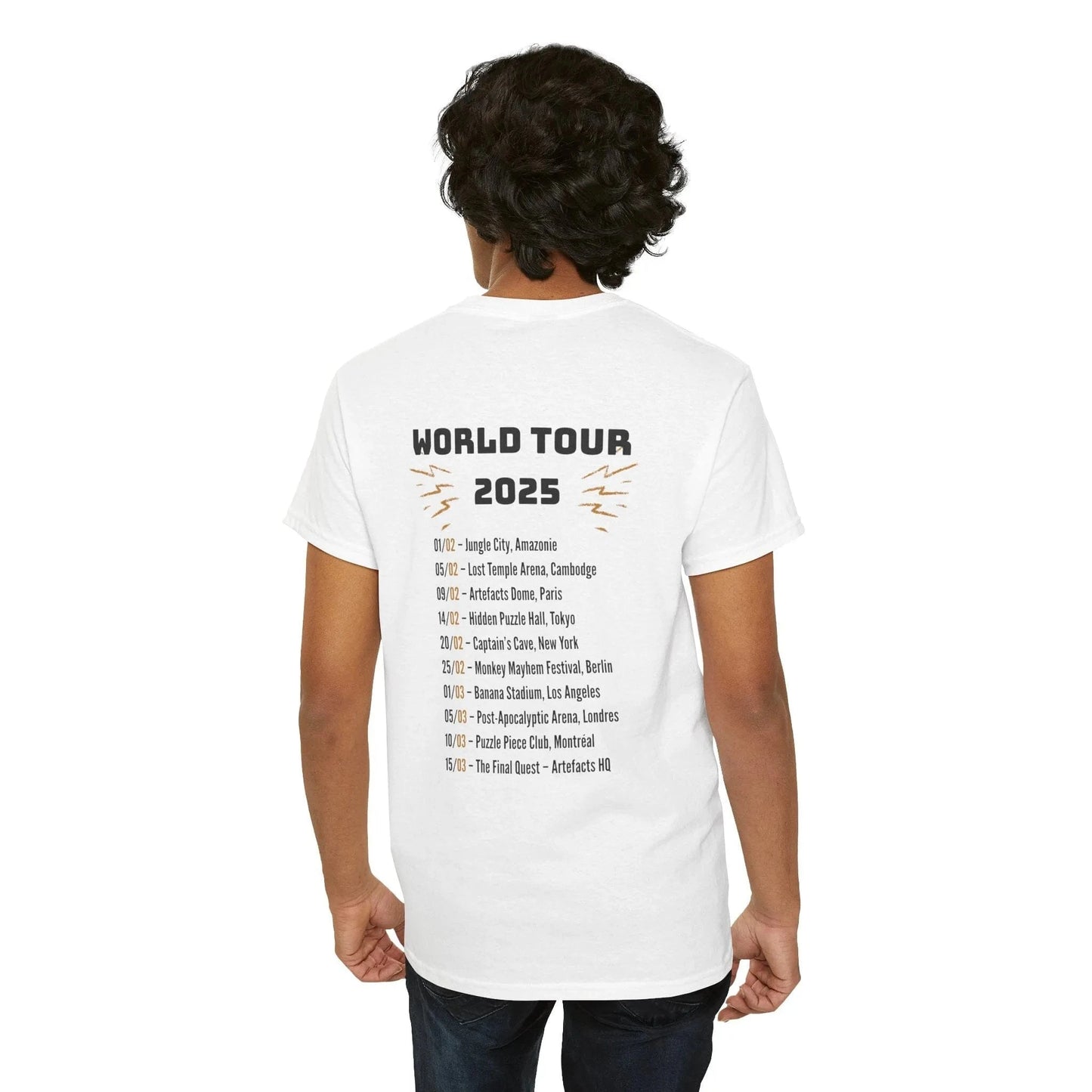 T-shirt Captain Cawette – World Tour 2025 (édition rock star) T-Shirt Printify