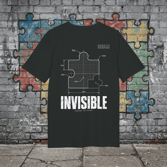T-shirt Invisible – Rebuilt T-Shirt Printify Noir S