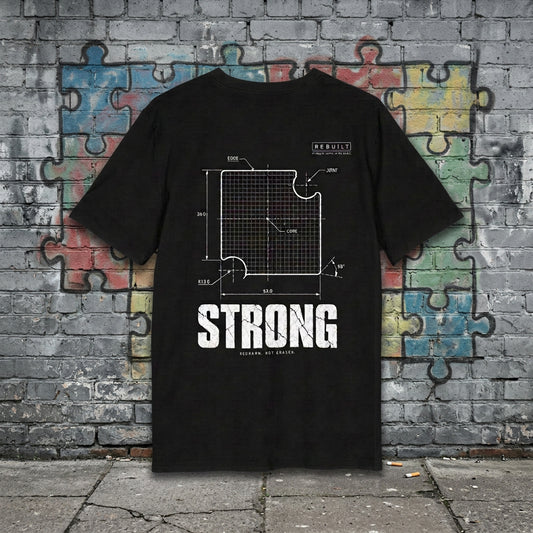 T-shirt Strong – Rebuilt T-Shirt Printify Noir S