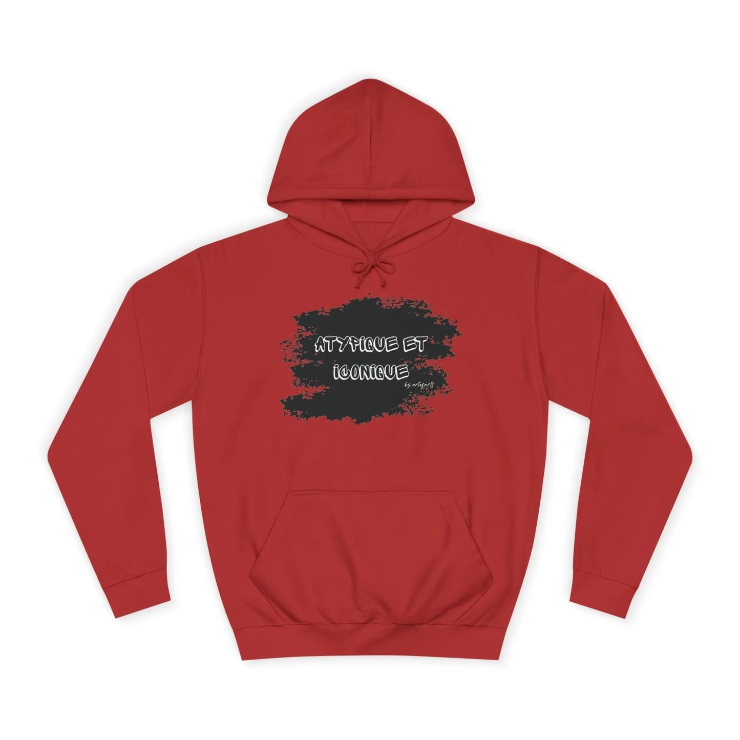 Hoodie Artefacts - Sweat Streetwear "Atypique et Iconique" Hoodie Printify Rouge feu S 