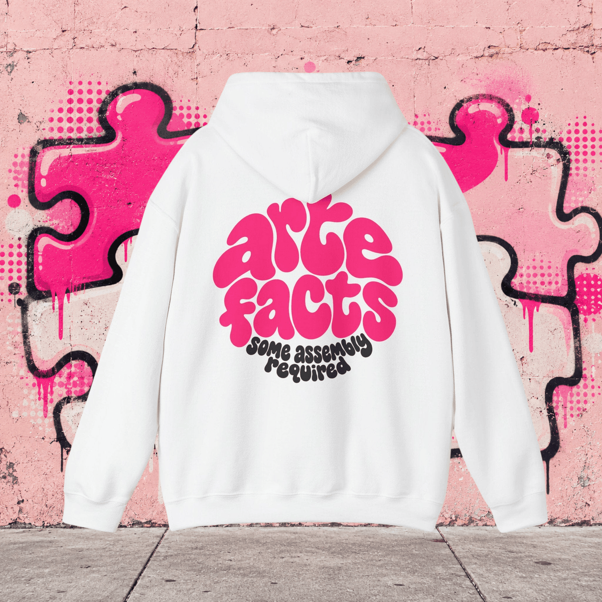 Hoodie Bubble Logo – Asmbly, coloris blanc – Artefacts