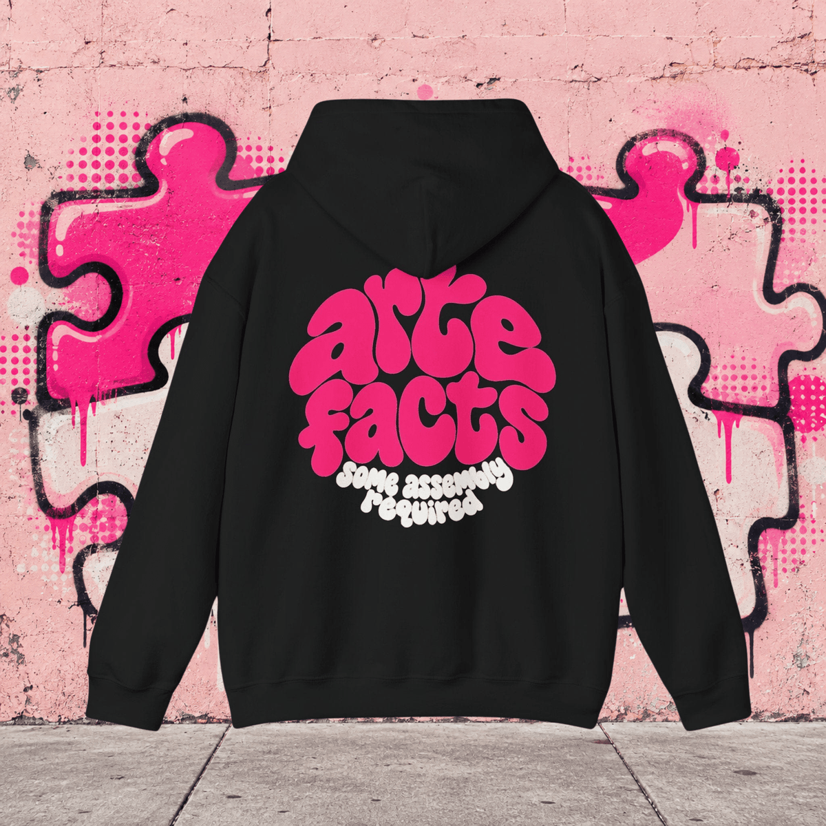 Hoodie Bubble Logo – Asmbly, coloris noir – Artefacts