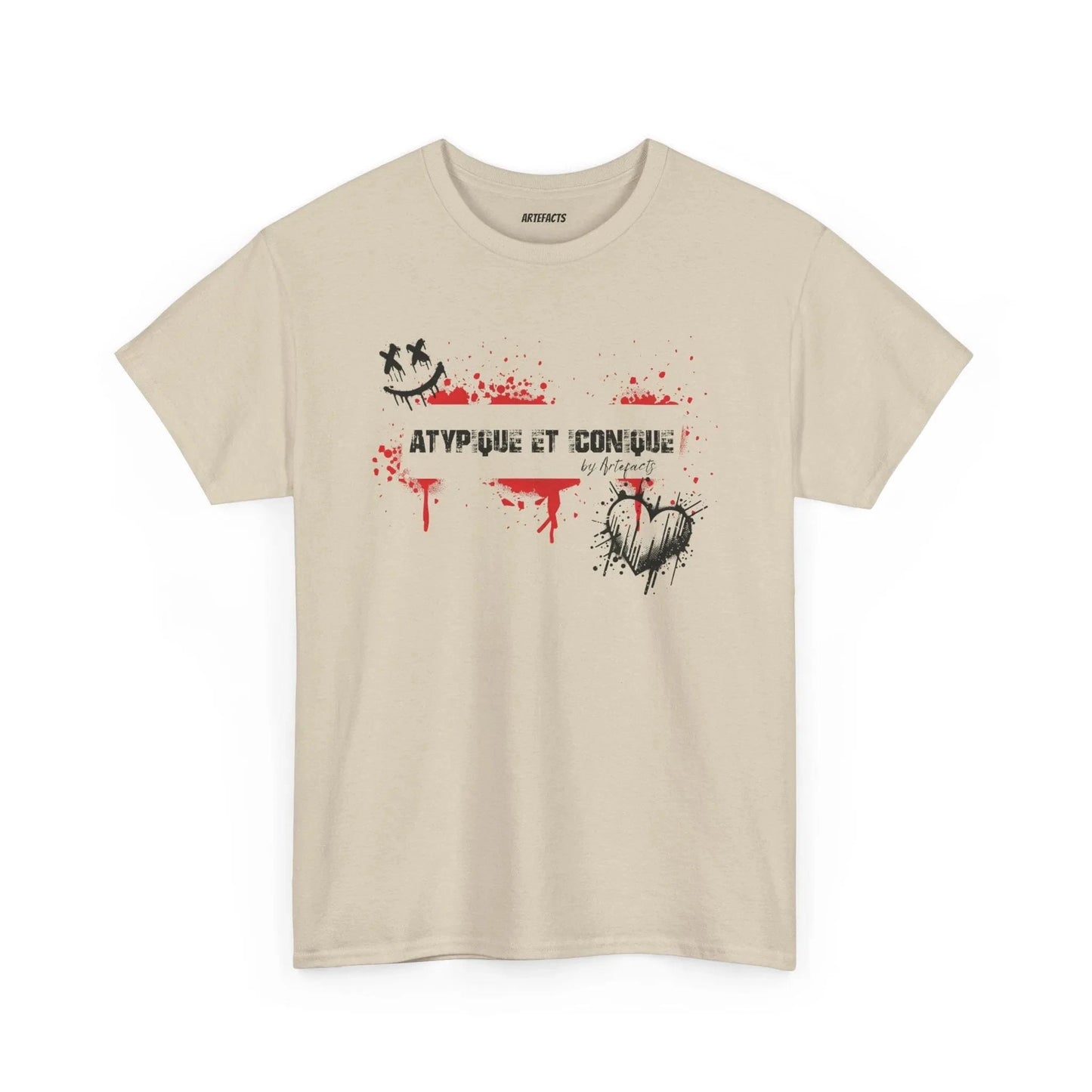 T-shirt Artefacts – Atypique et Iconique (édition streetwear graffiti) T-Shirt Printify Beige S 
