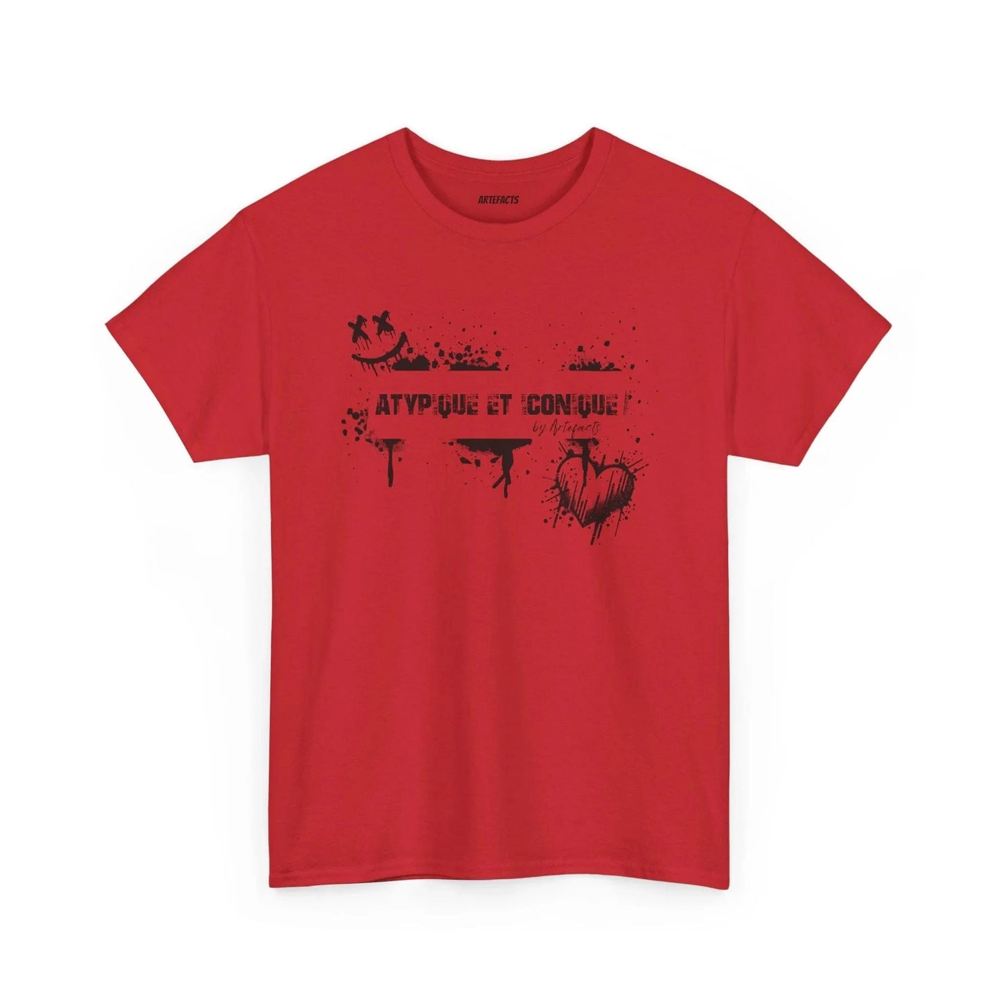 T-shirt Artefacts – Atypique et Iconique (édition streetwear graffiti) T-Shirt Printify Rouge S 