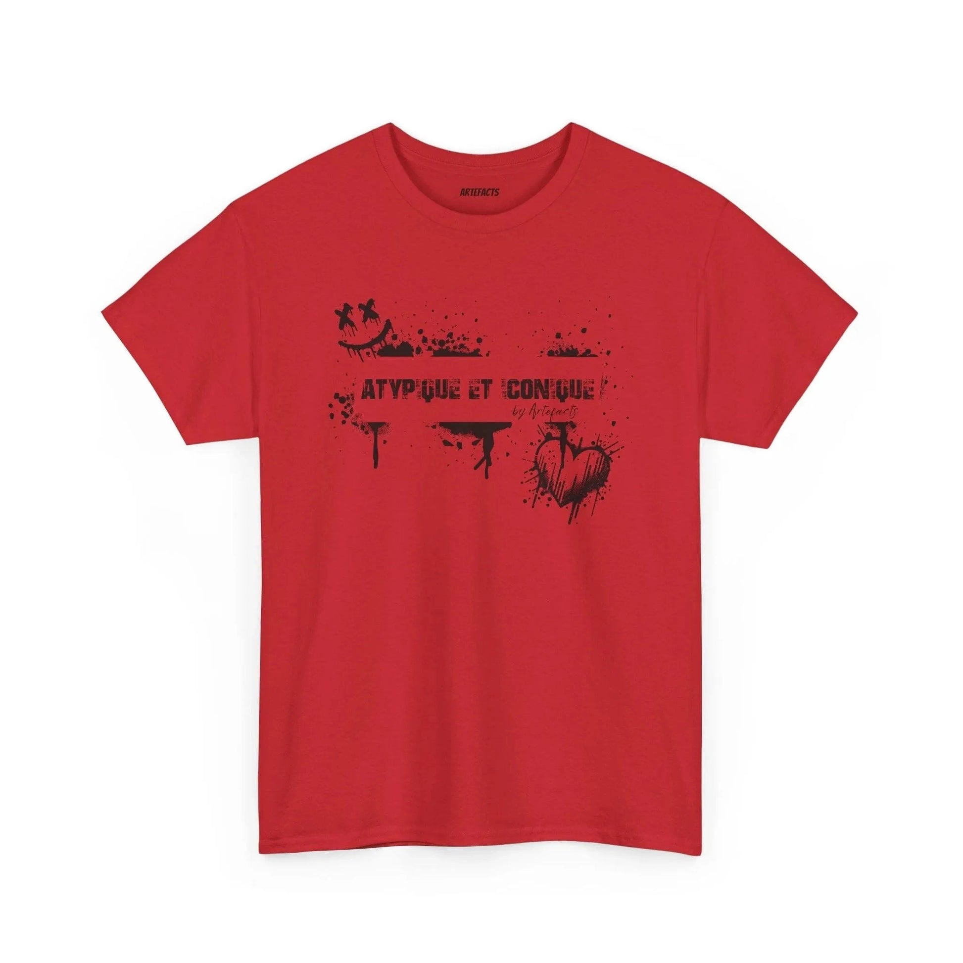 T-shirt Artefacts – Atypique et Iconique (édition streetwear graffiti) T-Shirt Printify Rouge S 