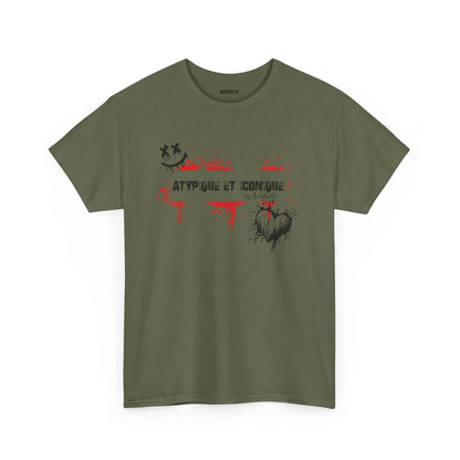 T-shirt Artefacts – Atypique et Iconique (édition streetwear graffiti) T-Shirt Printify Vert militaire S 