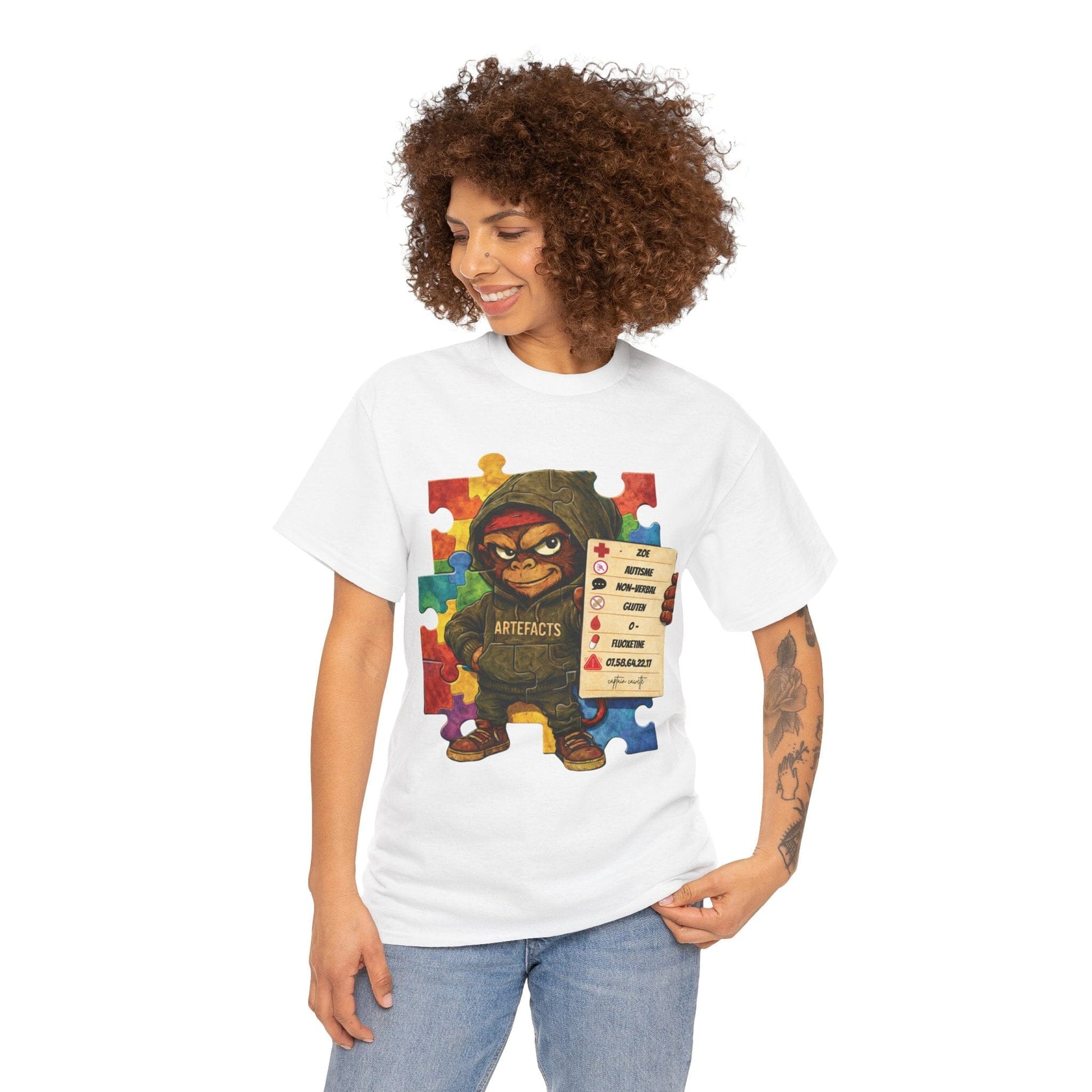 T-shirt Artefacts Personnalisé - T-shirt Identification Médicale Captain Cawette T-Shirt Printify 