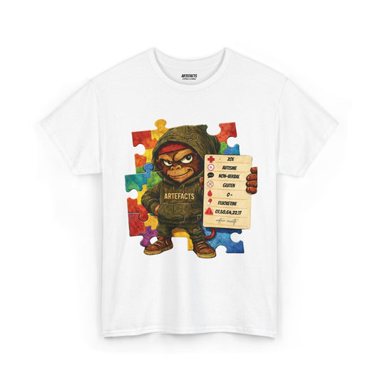 T-shirt Artefacts Personnalisé - T-shirt Identification Médicale Captain Cawette T-Shirt Printify Blanc S 