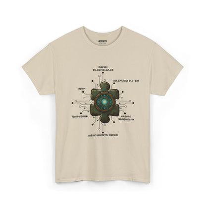 T-shirt Artefacts Personnalisé - T-shirt Identification Médicale Iron Cawette T-Shirt Printify Beige S 