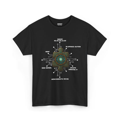 T-shirt Artefacts Personnalisé - T-shirt Identification Médicale Iron Cawette T-Shirt Printify Noir S 