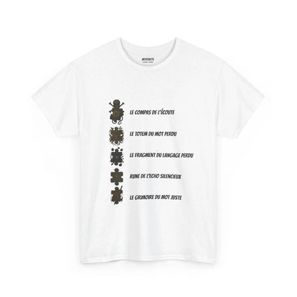 T-shirt Artefacts – Trésors Perdus (édition aventure) T-Shirt Printify Blanc S 