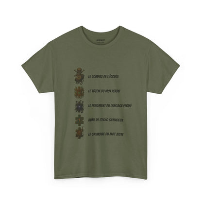 T-shirt Artefacts – Trésors Perdus (édition aventure) T-Shirt Printify Vert kaki S 