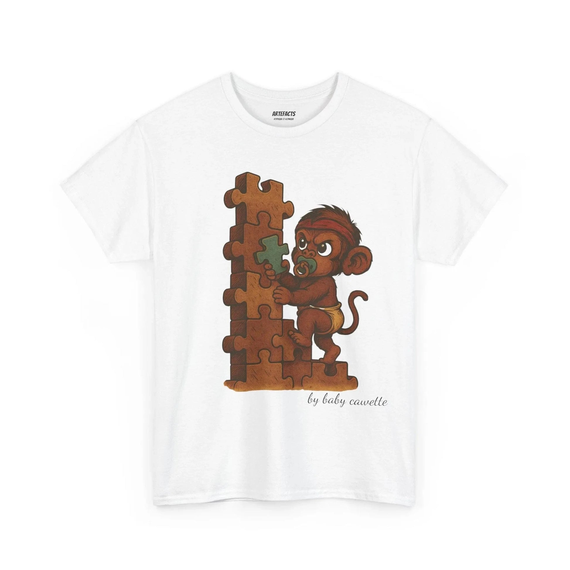 T-shirt Captain Cawette – Baby Cawette Origins (édition baby) T-Shirt Printify Blanc S 