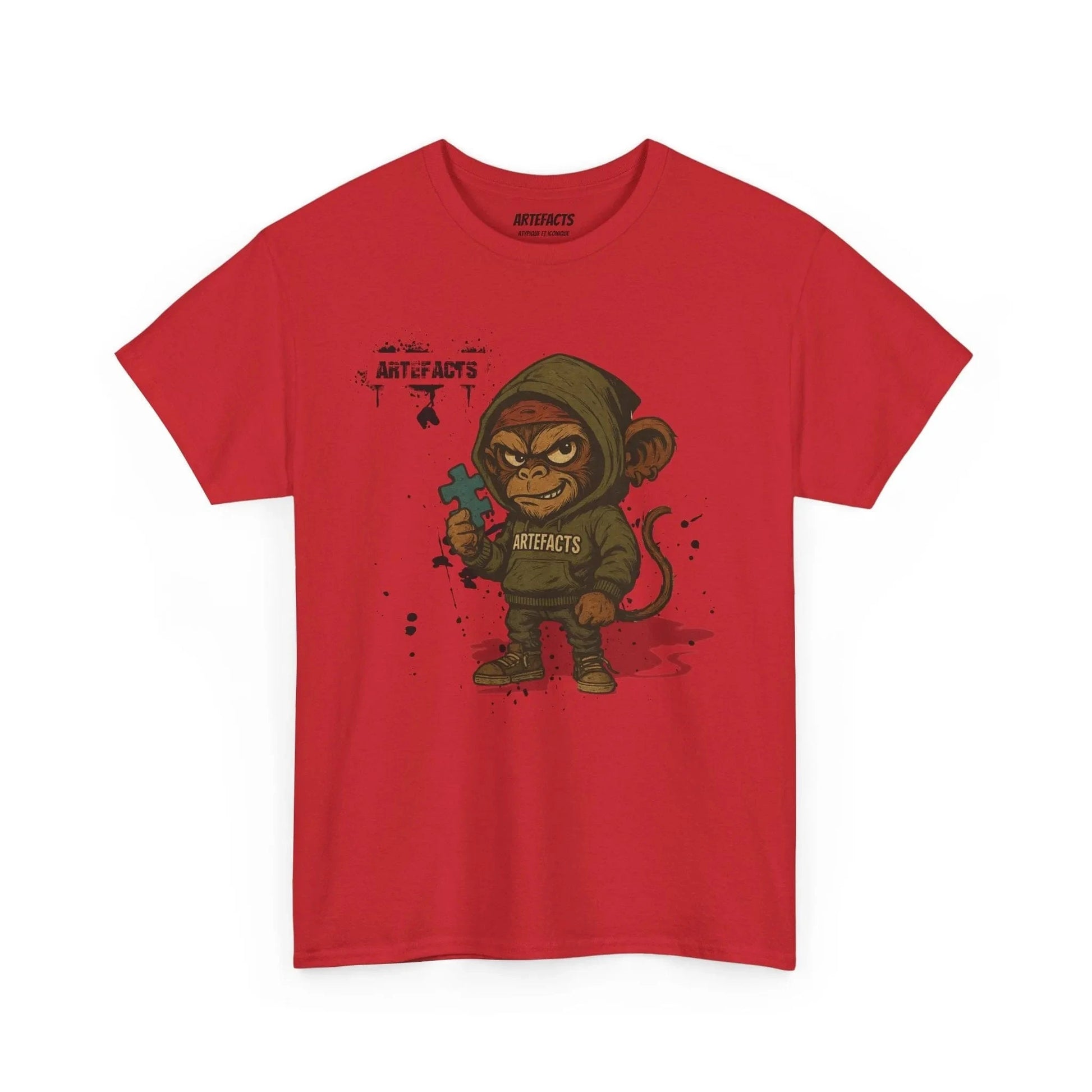 T-shirt Captain Cawette – Badass et Stylé (édition mascotte) T-Shirt Printify Rouge S 