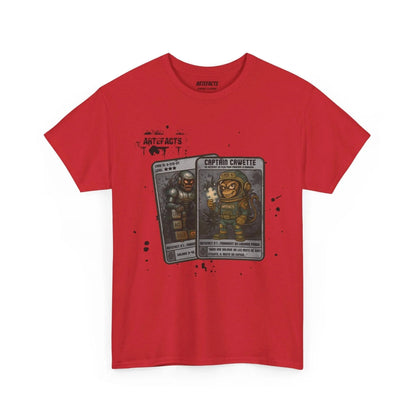 T-shirt Captain Cawette – Fragment du Langage Perdu (édition spatiale) T-Shirt Printify Rouge S 
