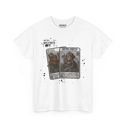 T-shirt Captain Cawette – Le Grimoire du Mot Juste (édition chevalier) T-Shirt Printify Blanc S 