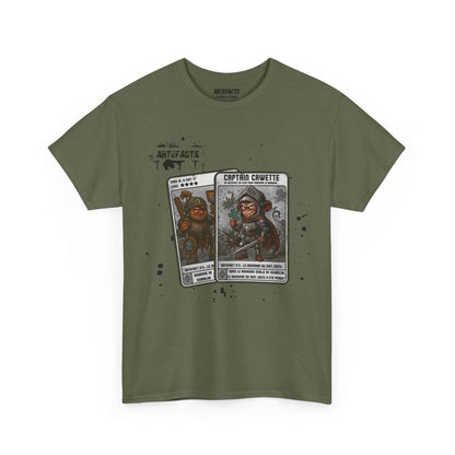 T-shirt Captain Cawette – Le Grimoire du Mot Juste (édition chevalier) T-Shirt Printify Vert kaki S 