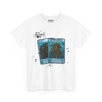 T-shirt Captain Cawette – Rune de l'Echo Silencieux (édition vikings) T-Shirt Printify Blanc S 