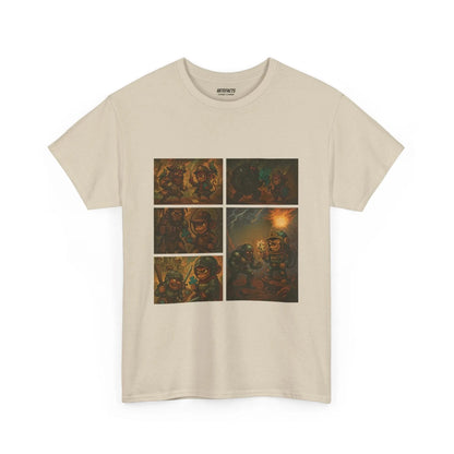 T-shirt Captain Cawette – Super-Héro (édition bd) T-Shirt Printify Beige S 