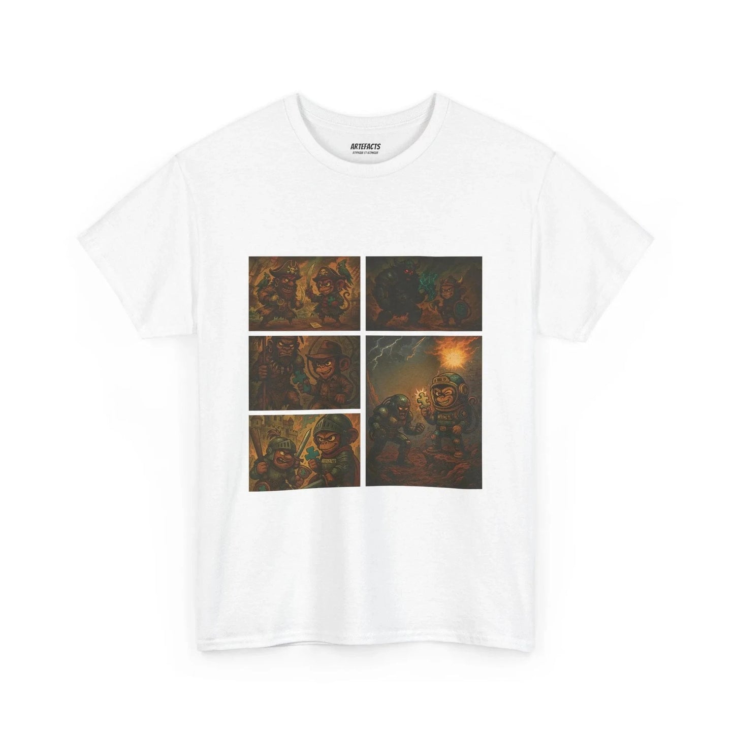 T-shirt Captain Cawette – Super-Héro (édition bd) T-Shirt Printify Blanc S 