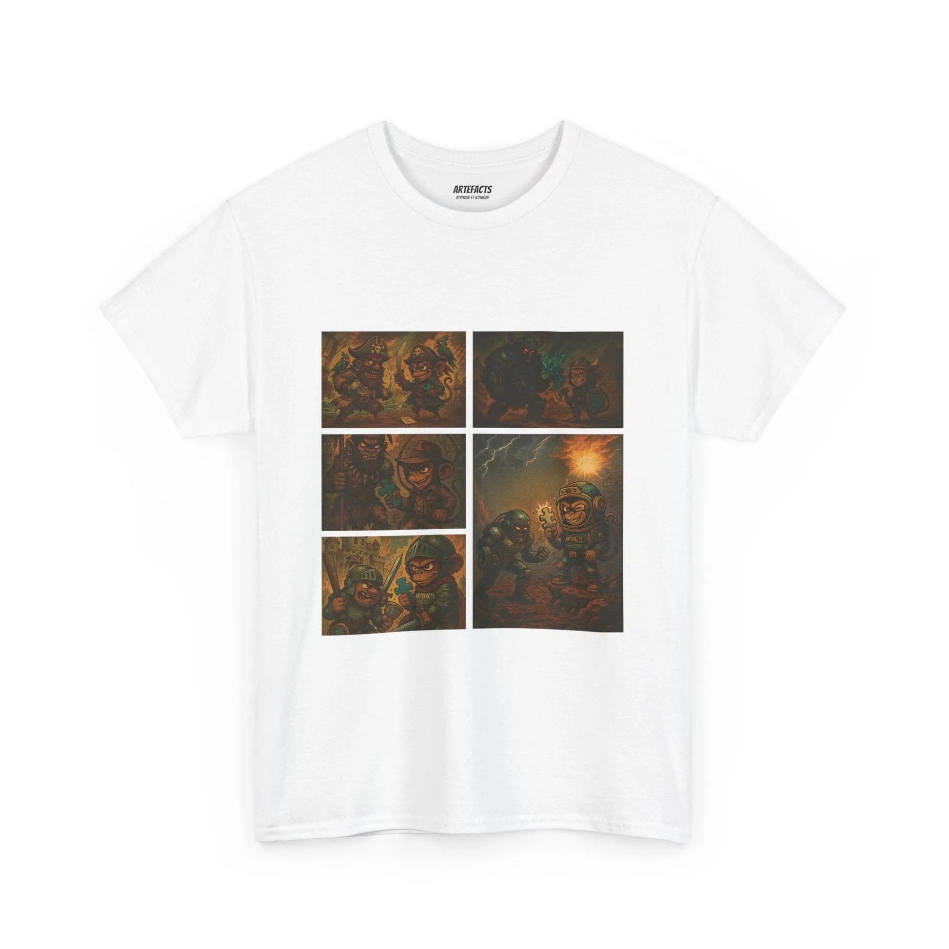 T-shirt Captain Cawette – Super-Héro (édition bd) T-Shirt Printify Blanc S 