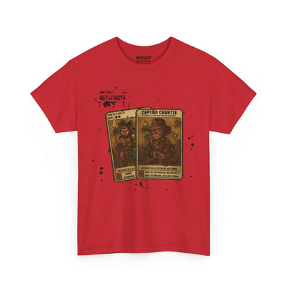 T-shirt Captain Cawette – Totem du Mot Perdu ( édition jungle ) T-Shirt Printify Rouge S 