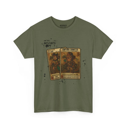 T-shirt Captain Cawette – Totem du Mot Perdu ( édition jungle ) T-Shirt Printify Vert kaki S 
