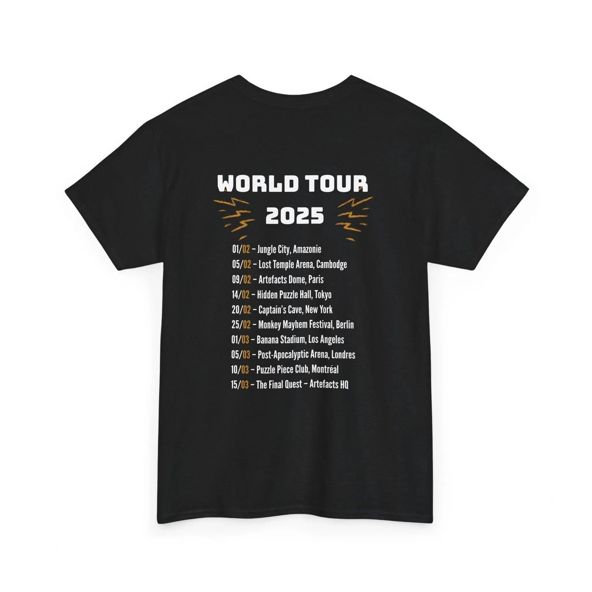 T-shirt Captain Cawette – World Tour 2025 (édition rock star) T-Shirt Printify 