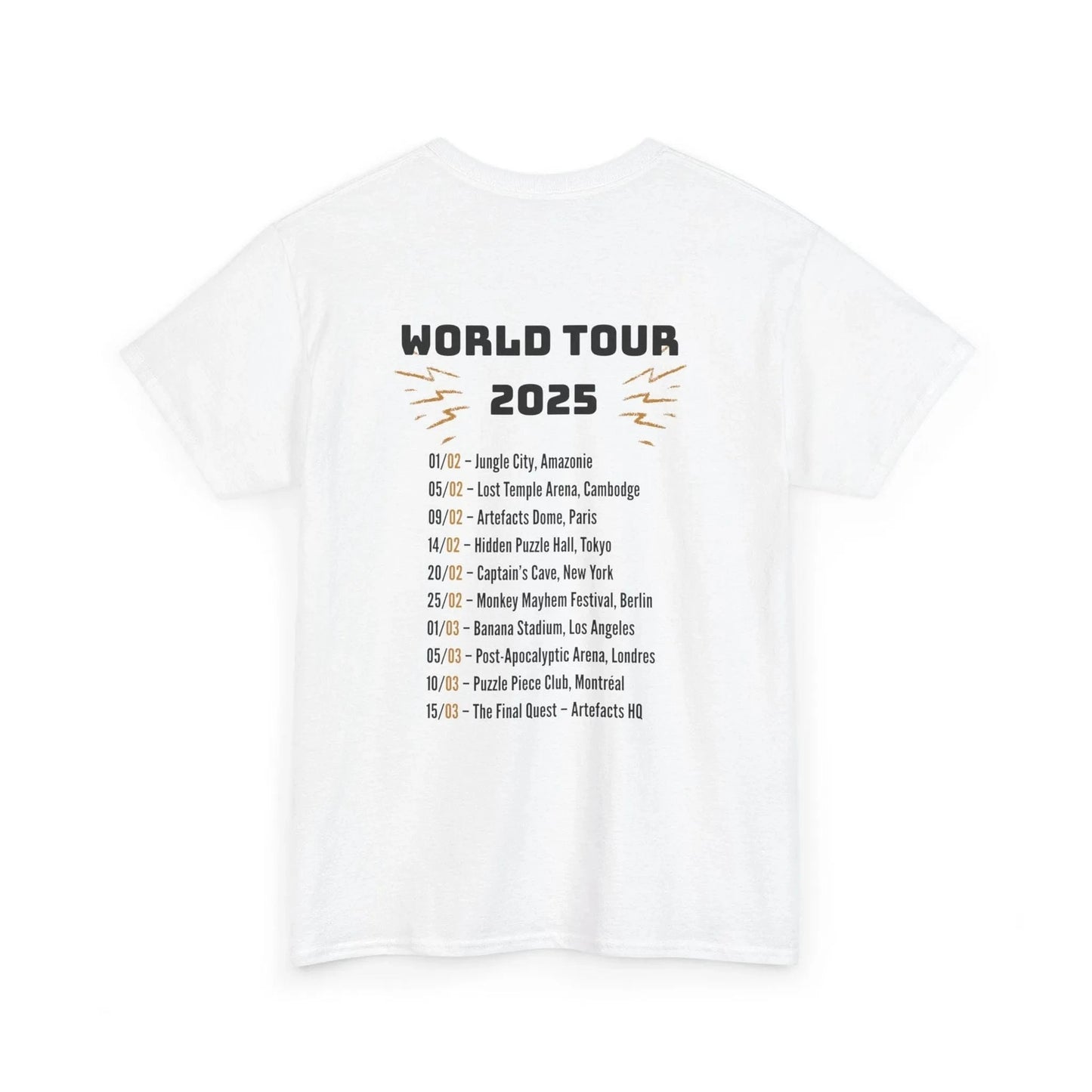 T-shirt Captain Cawette – World Tour 2025 (édition rock star) T-Shirt Printify 