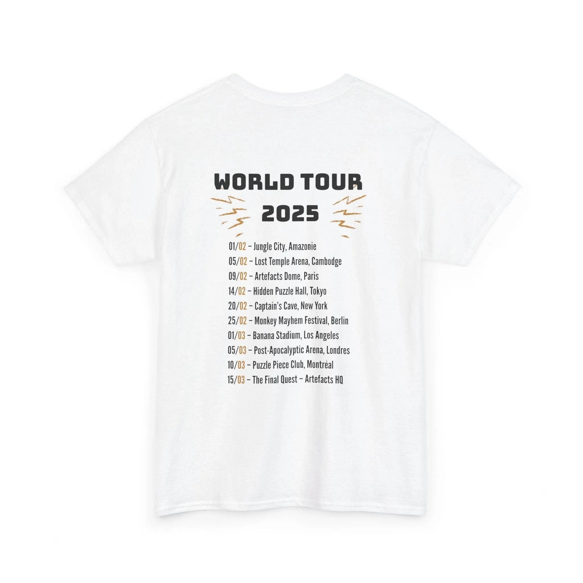 T-shirt Captain Cawette – World Tour 2025 (édition rock star) T-Shirt Printify 