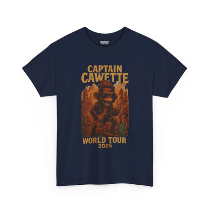 T-shirt Captain Cawette – World Tour 2025 (édition rock star) T-Shirt Printify Bleu marine S 