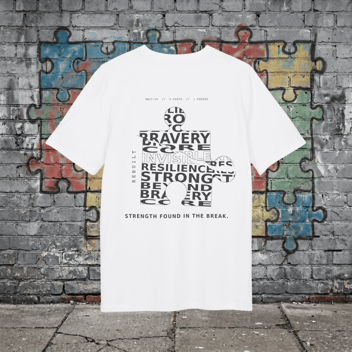 T-shirt Fracture – Rebuilt T-Shirt Printify Blanc XS 