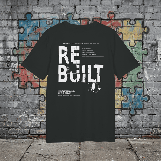 T-shirt Missing Piece – Rebuilt, coloris noir – Artefacts