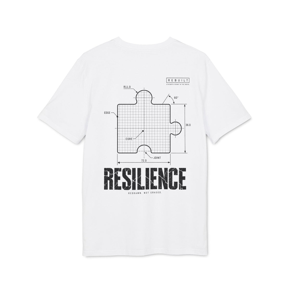T-shirt Resilience – Rebuilt T-Shirt Printify Blanc XS 
