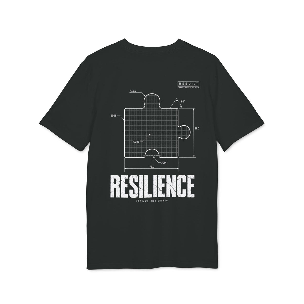 T-shirt Resilience – Rebuilt T-Shirt Printify Noir S 