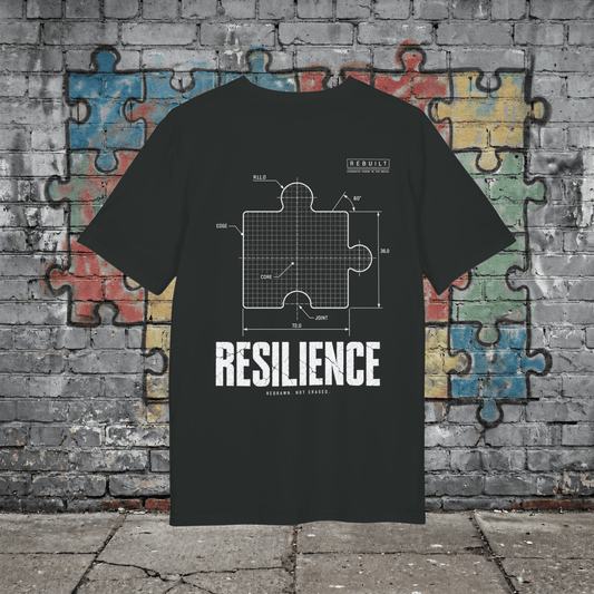 T-shirt Resilience – Rebuilt T-Shirt Printify Noir S 
