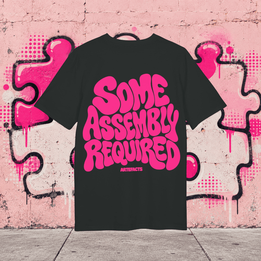 T-shirt Some Assembly Required – Bubble Rose, coloris noir – Artefacts